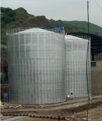 抚松粮食钢板仓的安装全过程不用热焊接